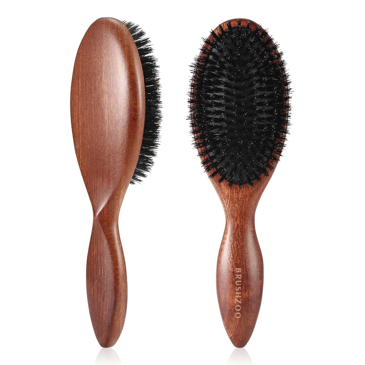 Hair Brushes for Women Men Kid, Boar Bristle Hair Brush for Fine Short Thin All Hair Type Keep Hair Heathy, Hairbrush for Restore Shine And Texture