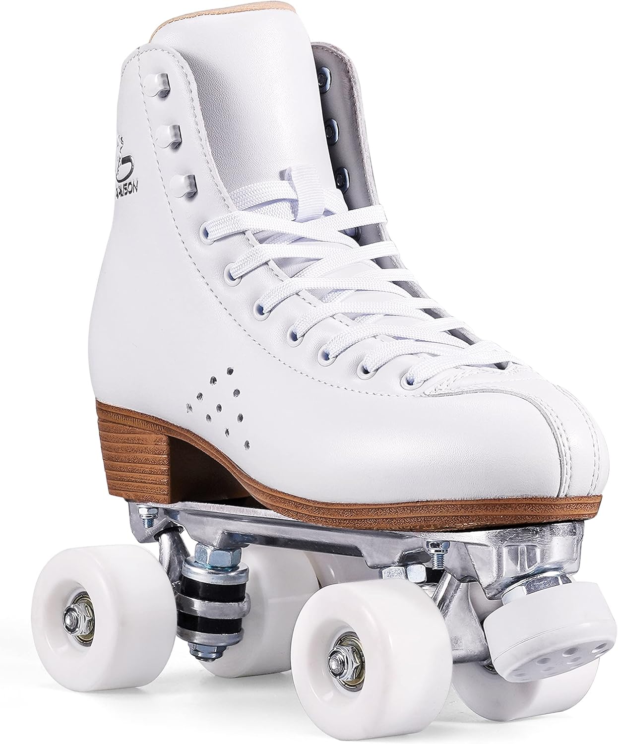 PAPAISON+Roller+Skates+for+Women+and+Men%2c+Deluxe+2+Layer+Microfiber+Leather+Double+Row-Classic+Roller+Skates+for+Girls%2c+Professional+Outdoor+Indoor+Quad-Skates+for+Kids+%26+Adults%ef%bf%bd%ef%bf%bd