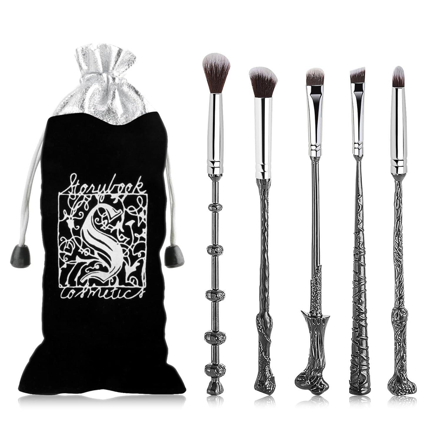 Wizard Wand Makeup Brushes, WeChip Make Up Brush Set Gifts for Women Girls 5pcs