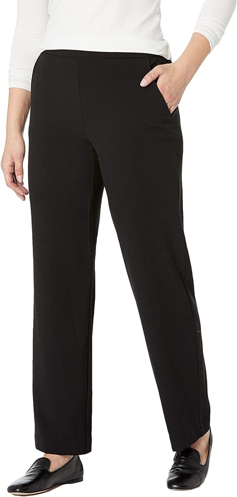 Briggs New York Flat Front Pull on Pant With Slimming Solution (Regular & Short Length)