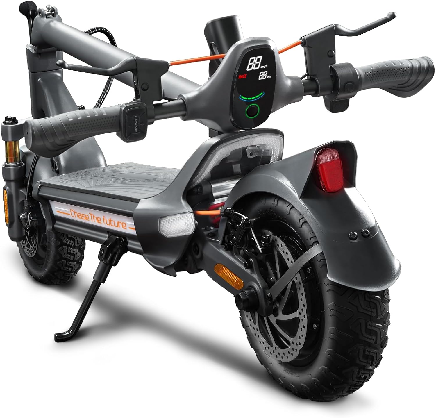 Electric Scooter Adults, 1200W Motor, MAX 50 Miles Long Range & 31 mph Top Speed, with 10.5 Off Road Tires, Dual Brake & Dual Suspension Commuting E-Scooter