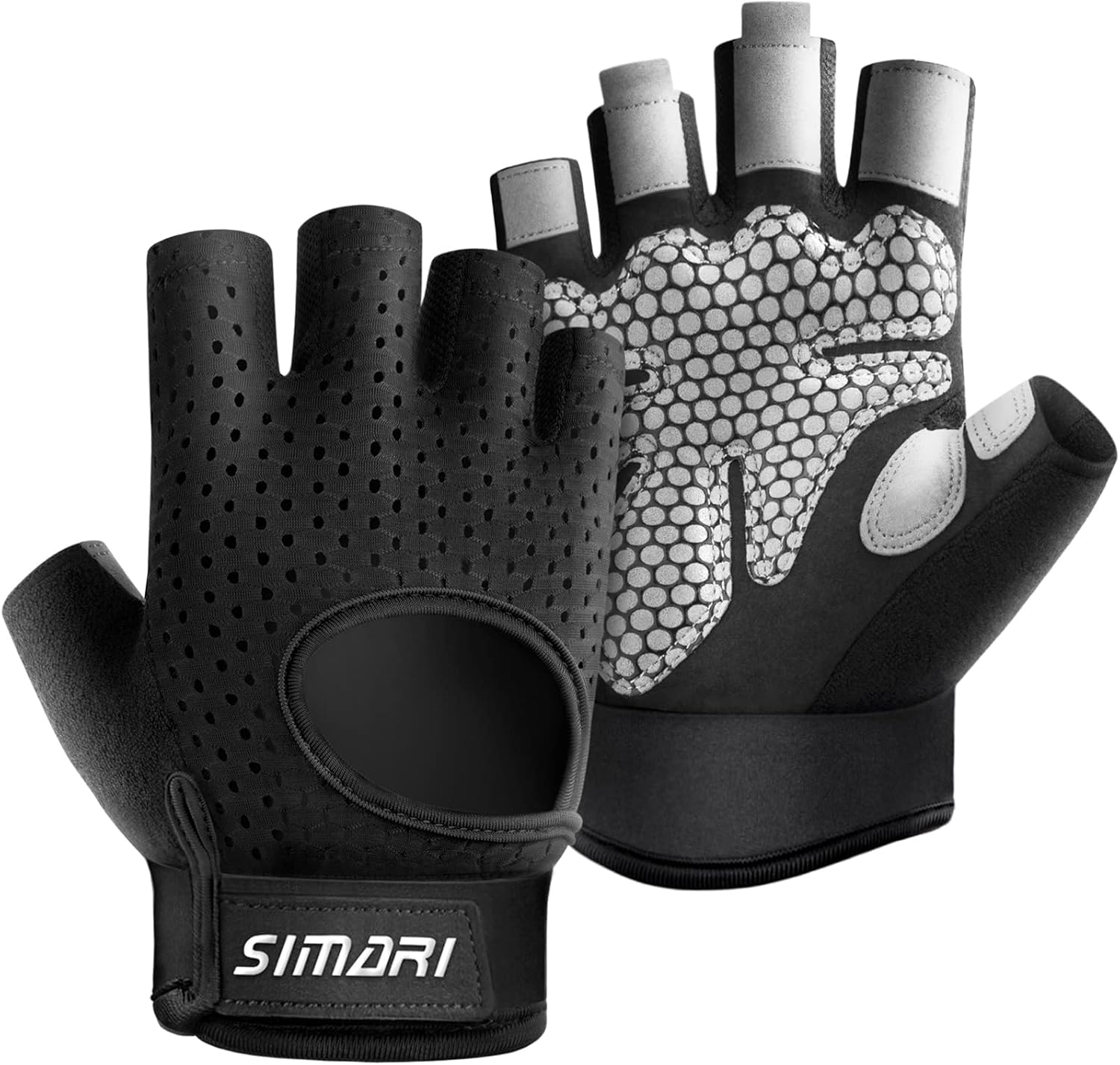 SIMARI Breathable Workout Gloves for Men and Women, Padded Weight Lifting Gloves with Great Grip, Full Palm Protection for Gym Training, Cycling, Weightlifting, Exercise, Crossfit, Climbing