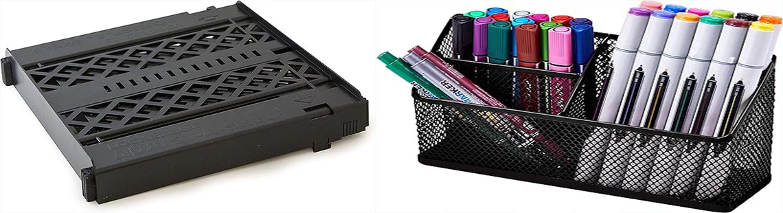 LockerMate Adjust-A-Shelf Locker Shelf, Easy to Use, Extends to Fit Your Locker, Black