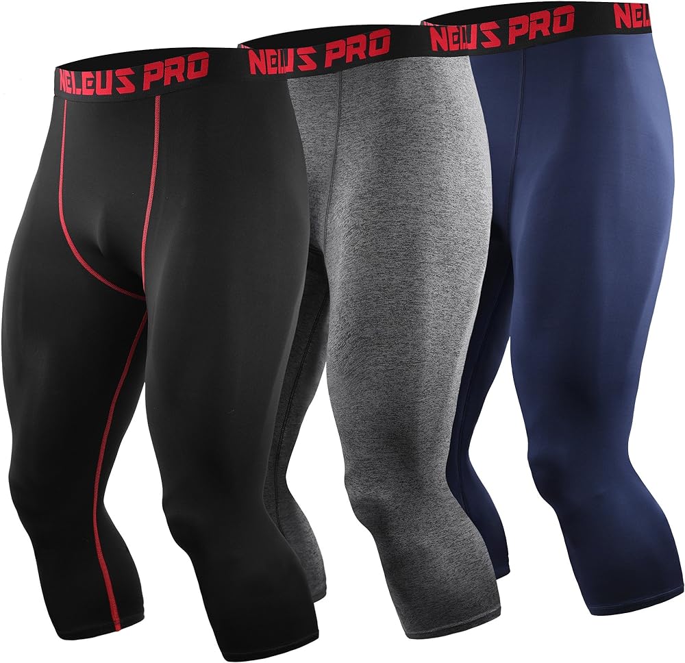 NELEUS Men's Dry Fit Compression Pants Workout Running Leggings