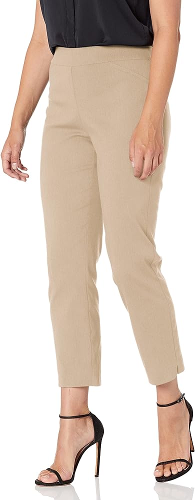 I wanted dressy comfortable pants for a conference. I purchased these with several others to have a choice. These are not the old 80's Briggs pants. I ordered a 12 expecting the waist to be too tight. However, they fit perfect and are very flattering. I am 5'  150 pds. and can wear these pants with 1 inch heels and they go to the floor. They stretch well and do not hold wrinkles at all. They do not collect lint and come out of the wash like new. They look much better in person than in the photo online and they are slimming and well made,