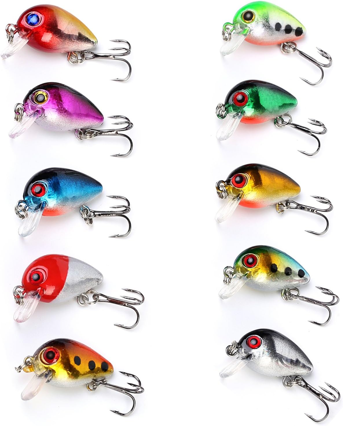 Sougayilang Fishing Lures Large Hard Bait Minnow VIB Lure with Treble Hook Life-Like Swimbait Fishing Bait Popper Crankbait Vibe Sinking Lure for Bass Trout Walleye Redfish