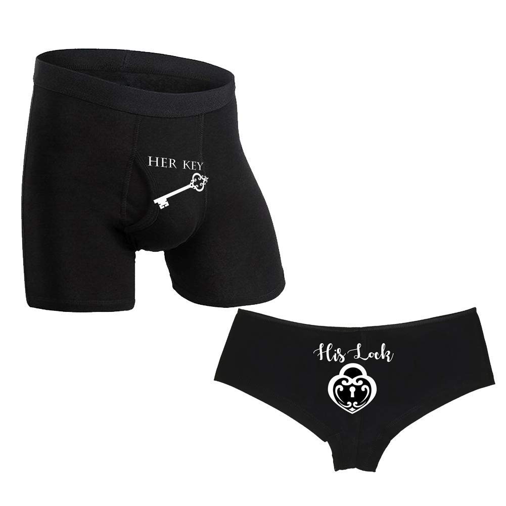 Key&Lock Couples matching underwear, matching underwear for boyfriend and girlfriend, matching wife and husband underwear