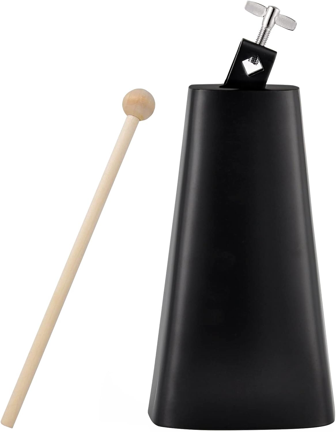 Eastrock 9 inch Metal Steel Cow Bells Noise Makers Hand Percussion Cowbell with Stick for Drum Set