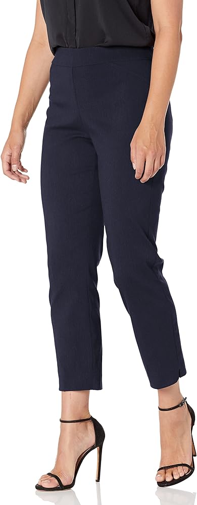 Briggs New York Women's Super Stretch Millennium Slimming Pull-on Ankle Pant