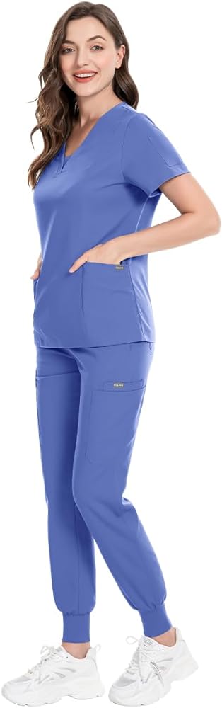 These are very nice scrubs. Well made and the fit is great. The cuff at the ankle is longer than most, which I love.