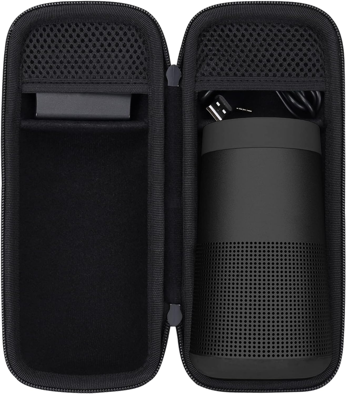 co2CREA Hard Case Replacement for Bose SoundLink Revolve Series II Portable Bluetooth Speaker, Black Case