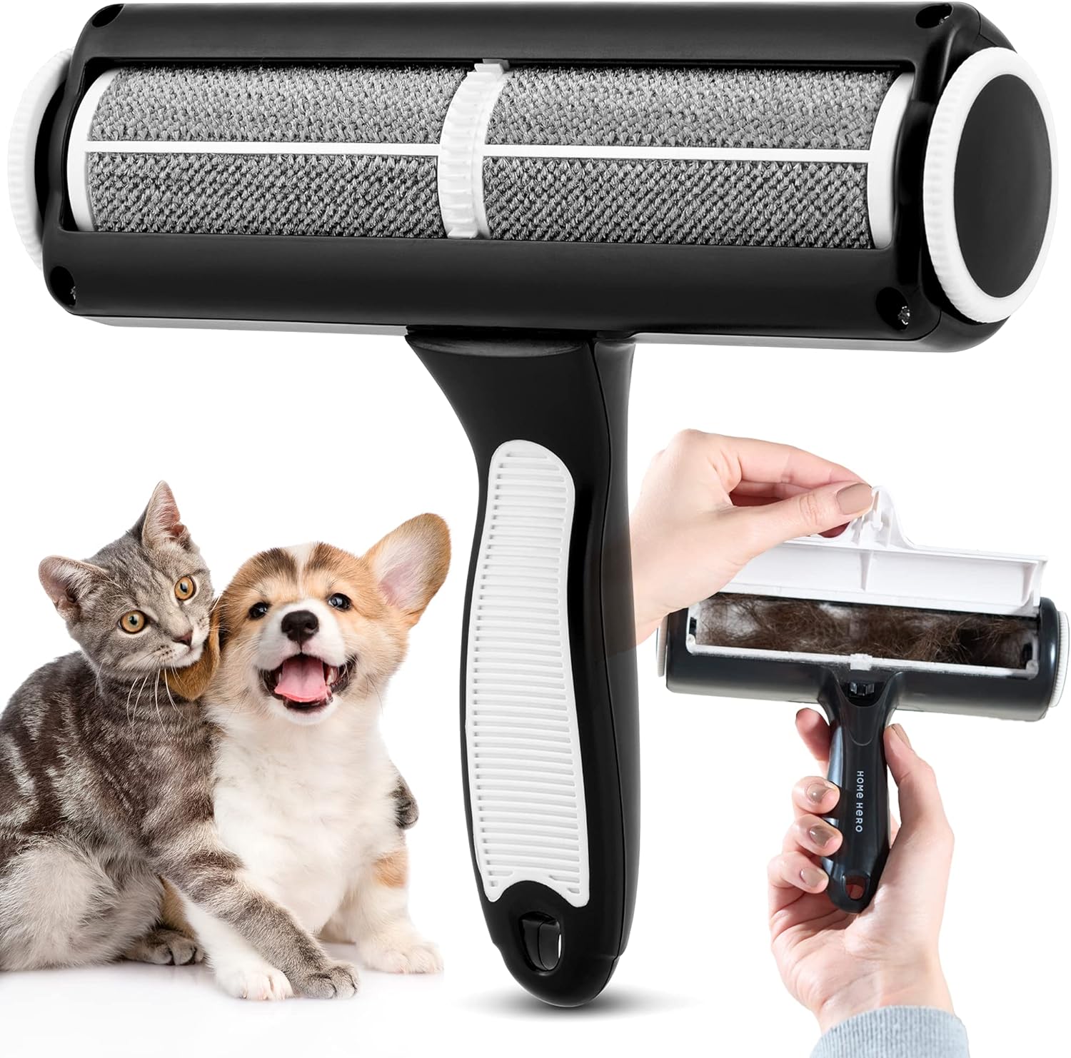 Pet Hair Remover for Couch - Reusable Lint Roller - Essential Pet Supplies Dog Products Pet Products, Dog Hair Remover for Couch, Cat and Dog Hair Remover for Car (Pet Hair Remover)