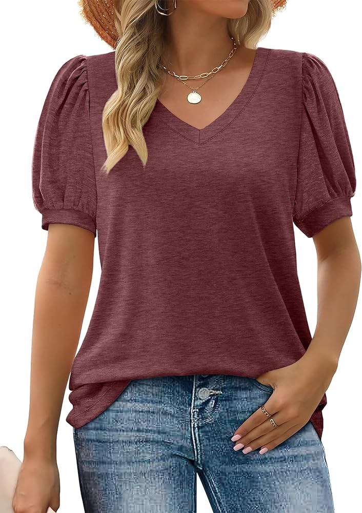 This is cute and comfy at the right price.  The shirt is more feminine than a regular tee.  Its length is good to wear tucked or untucked.  Nice deep green color, almost forest green.