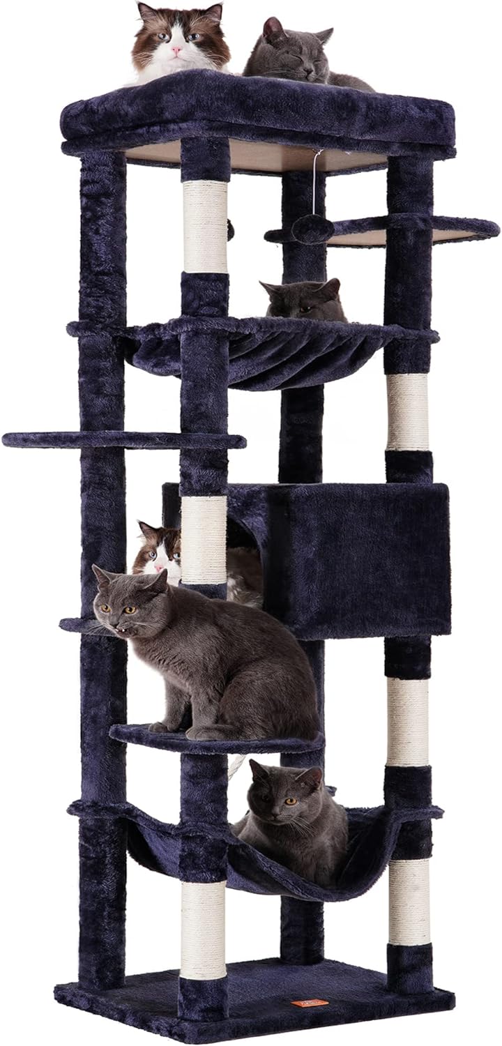 Cats immediately loved it. Easy to put together. Took an hour cause I went slow while watching a movie. Box included very strong with instructions even gives example of how to reuse for cat house.