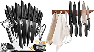 Home Hero 20 Pcs Knife Set   Magnetic Knife Holder