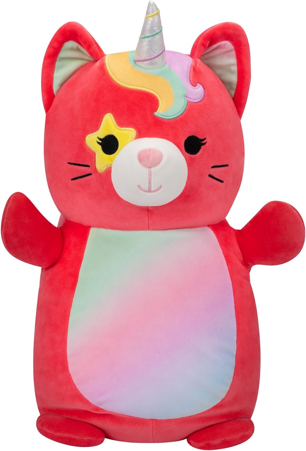 Squishmallows HugMees Original 14-Inch Sienna Pink Starry Eyed Caticorn - Large Ultrasoft Official Jazwares Plush