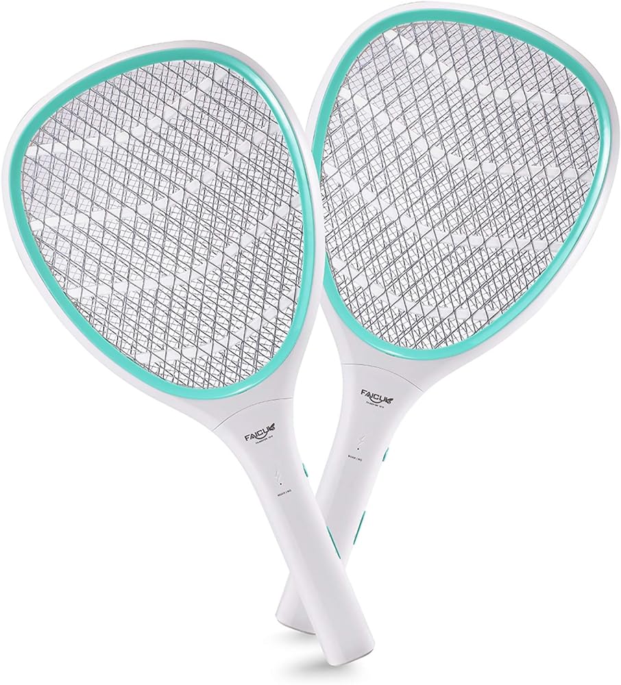 Faicuk 2 Pack Bug Zapper Racket Electric Fly Swatter