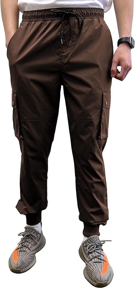 Southpole Men's Active Fleece & Tech Woven Cargo Jogger Pants