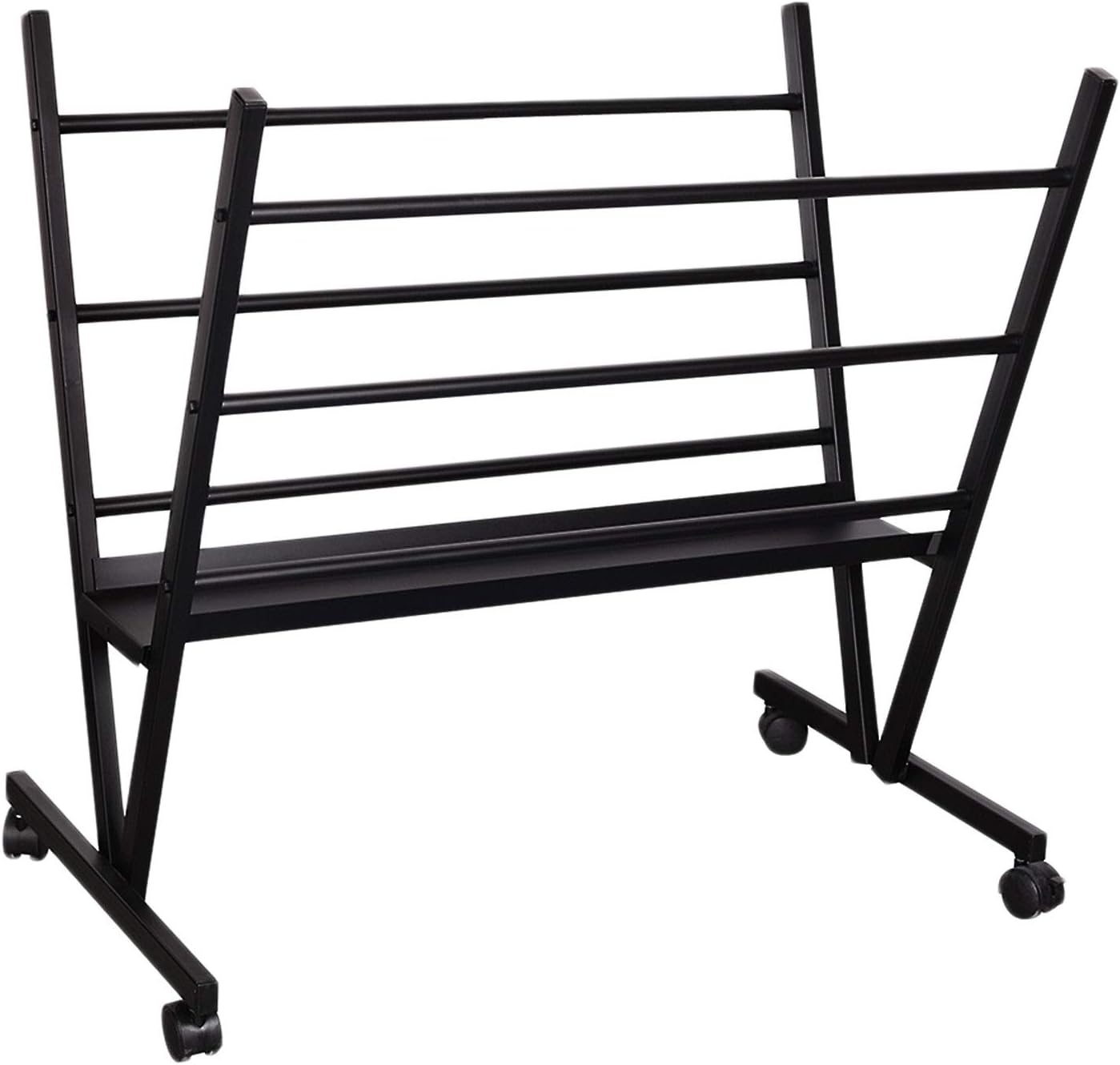 Falling in Art Metal Print Rack, Drying Display, Storage Stand for Artworks, Posters, Prints, Great Assistant for Shows & Galleries, Easy Moving with Rolling Casters, Well Hold 170Lb