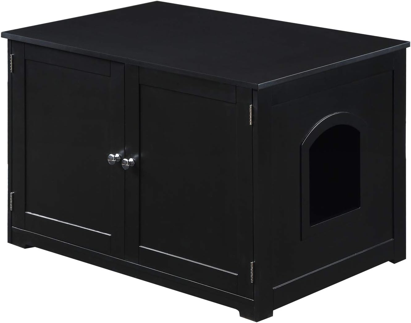 Zoovilla Merry Products Kitty Loo Cabinet Black Litter Enclosure