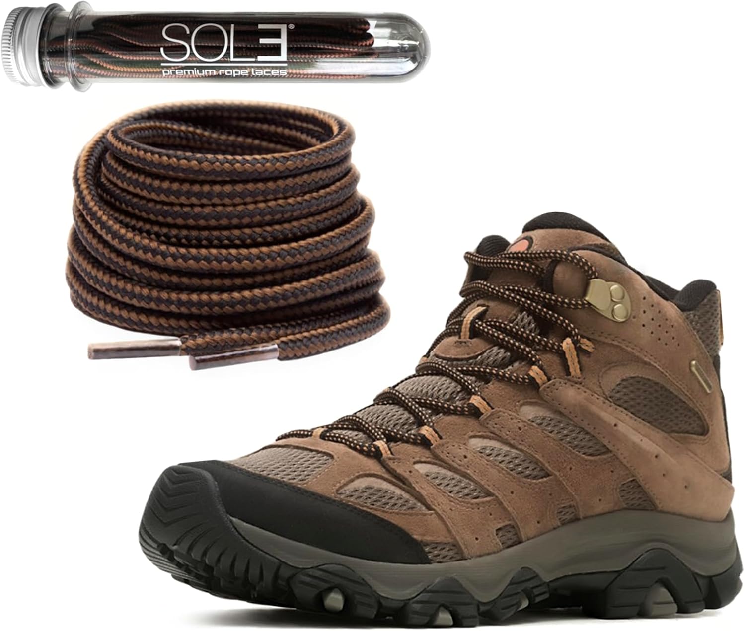 SOL3 Premium Rope Laces - Round Shoelaces for Sneakers, Boots & Shoes