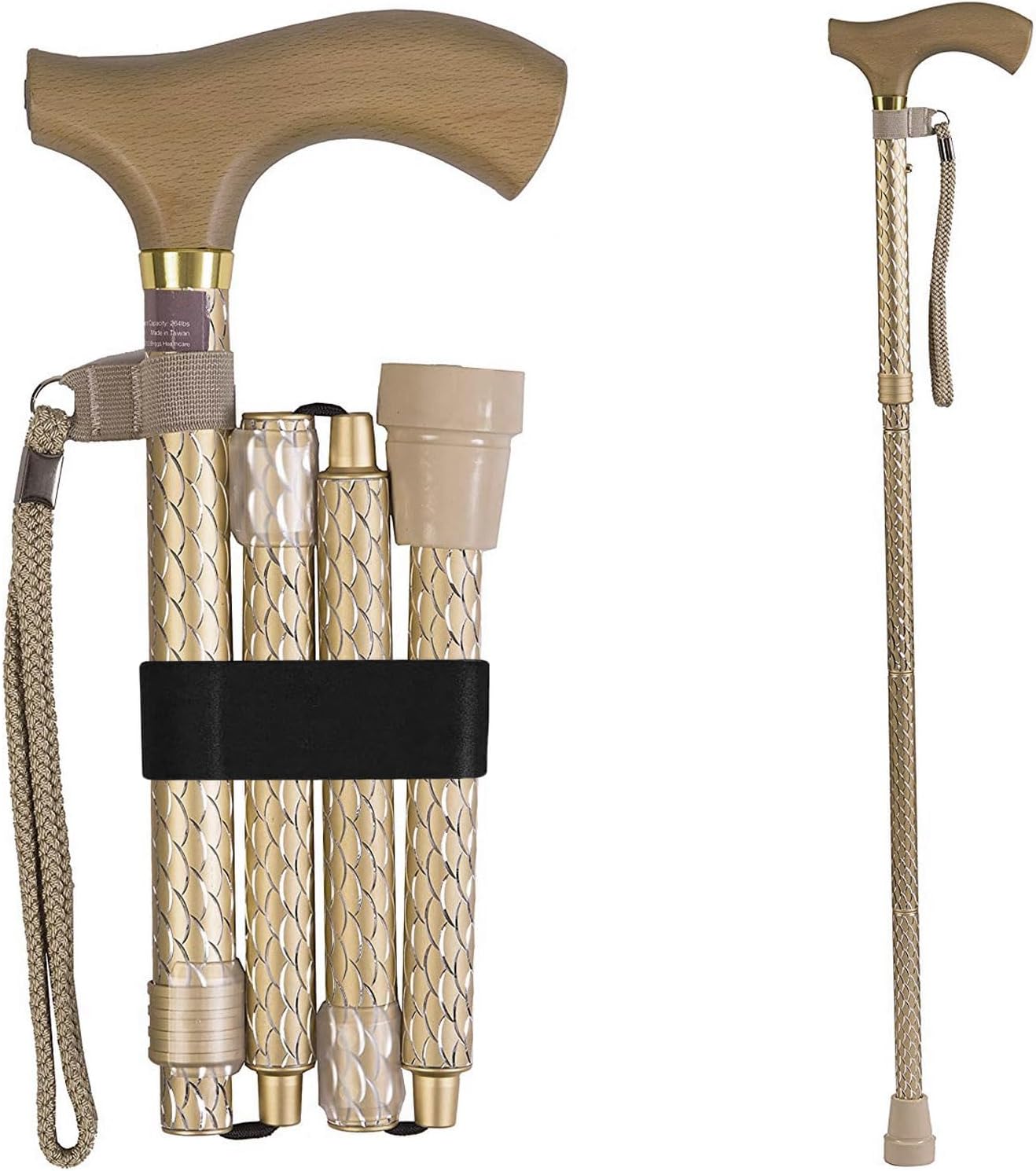 Switch Sticks Walking Cane for Men or Women, Foldable and Adjustable from 32-37 Inches, FSA and HSA Eligible