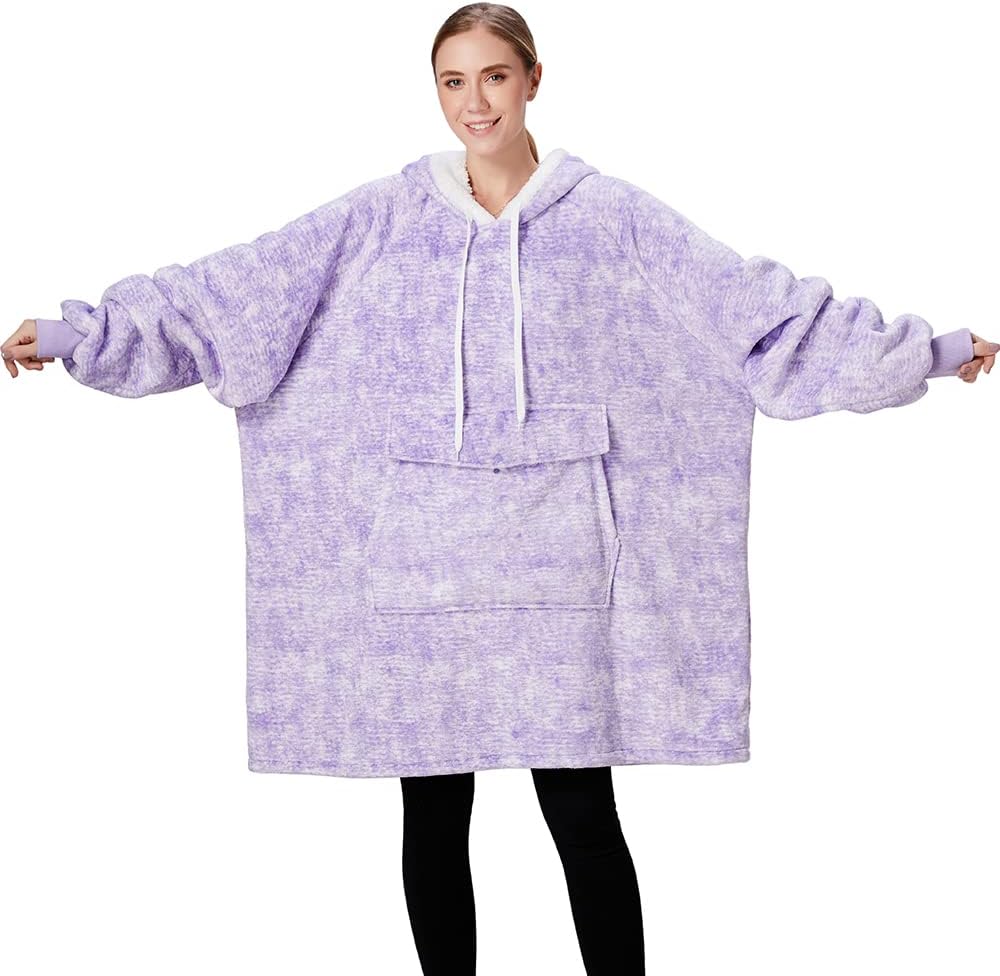 I love how cozy this is. Its big and you can basically wear it as a dress blanket. The pockets are big enough if I wanted to I can carry around a few water bottles. It kept me warm while shoveling snow in the freezing temperatures. It' easy to clean and putting it on after the dryer is absolutely heavenly. The hood I will say is pretty big and can blind me at times. No major issues otherwise.