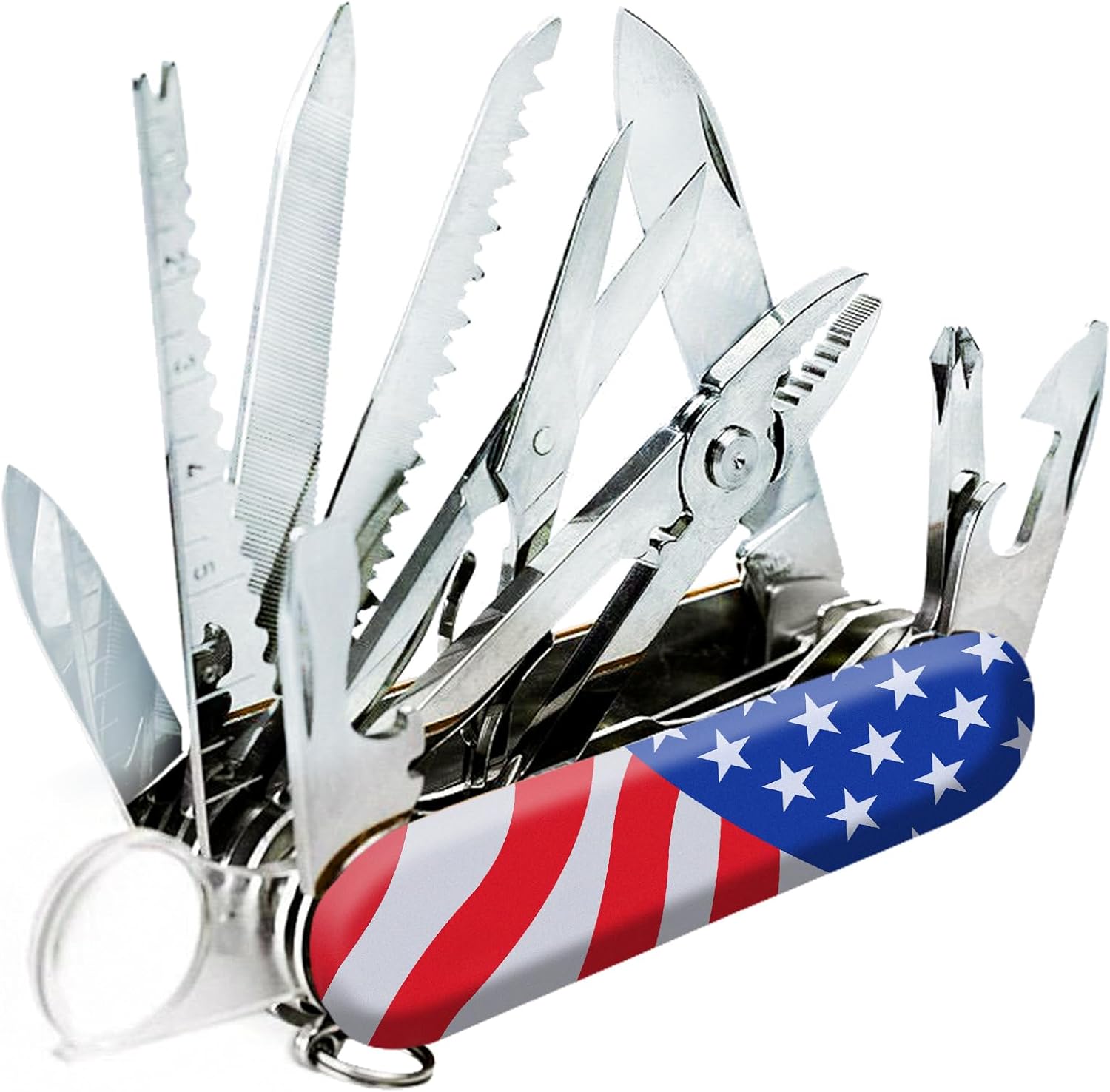 Swiss Eagle Classic Multi-Tool Army Knife - Packs 30 Tools In Your Pocket