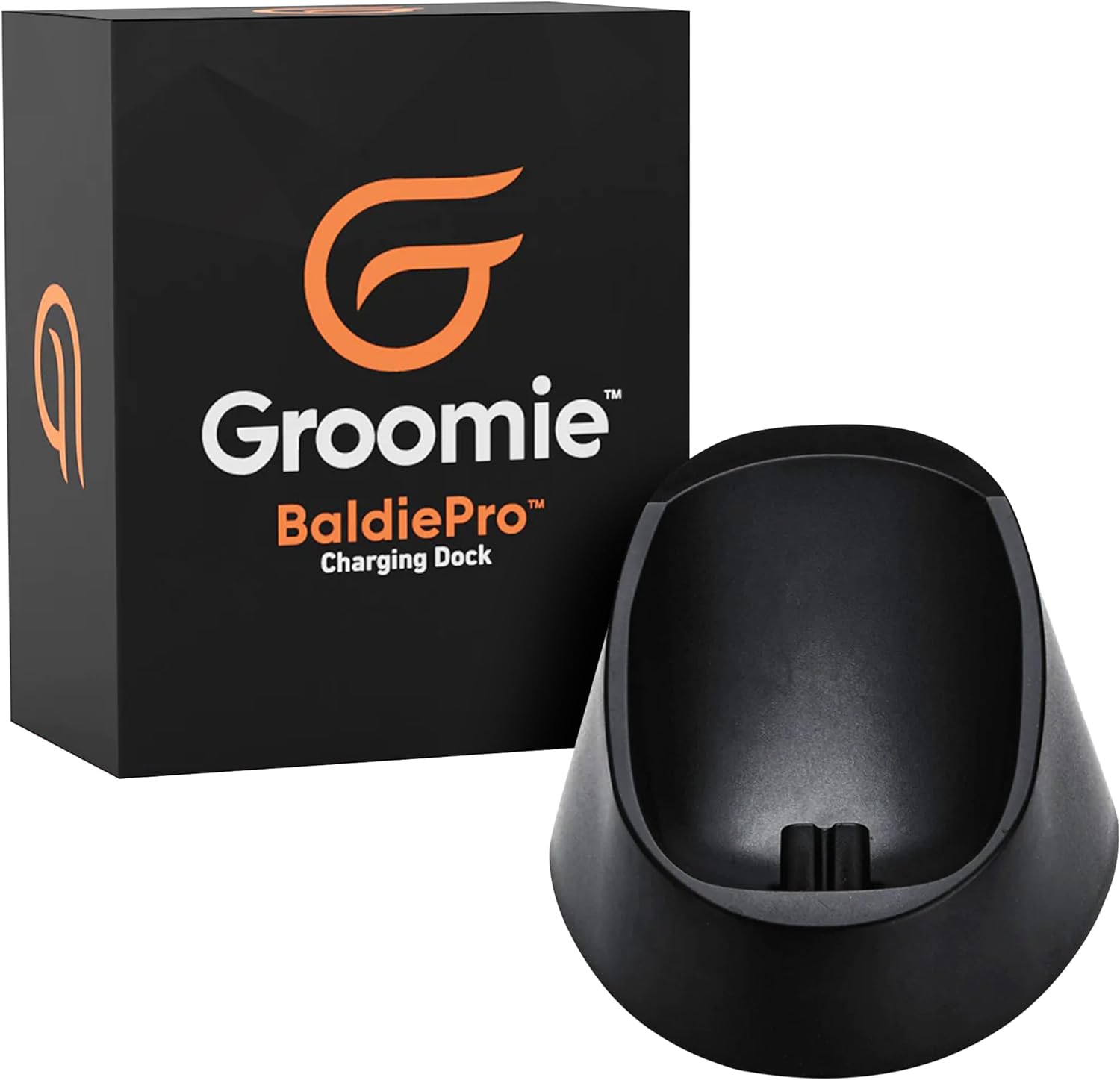 Groomie Charging Dock - Sleek and Portable Charging Stand for Electric Head Hair Rotary Shaver for Your BaldiePro Trimmer- Organize, Charge, and Elevate Your Manscaping Tools