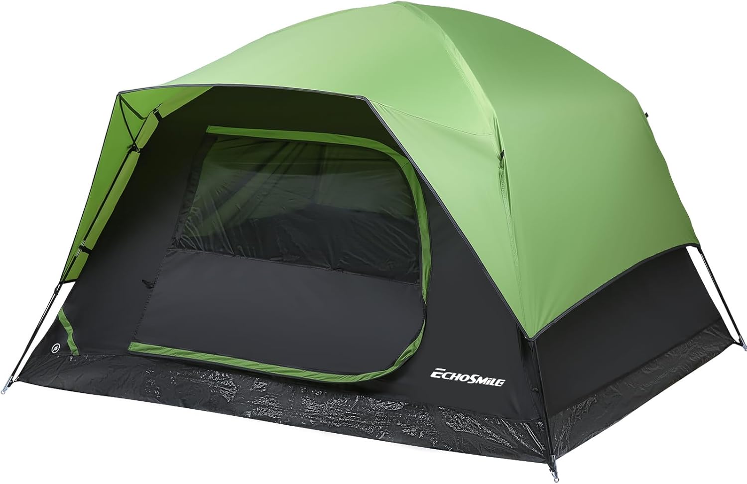 EchoSmile Camping Dome Tent 2/3 Person Tent Easy Setup in Under 5 Mins Included Rainfly Blocks Wind & Rain with Carry Bag for Camping, Backpacking, Hiking, FestivalsMountaineering