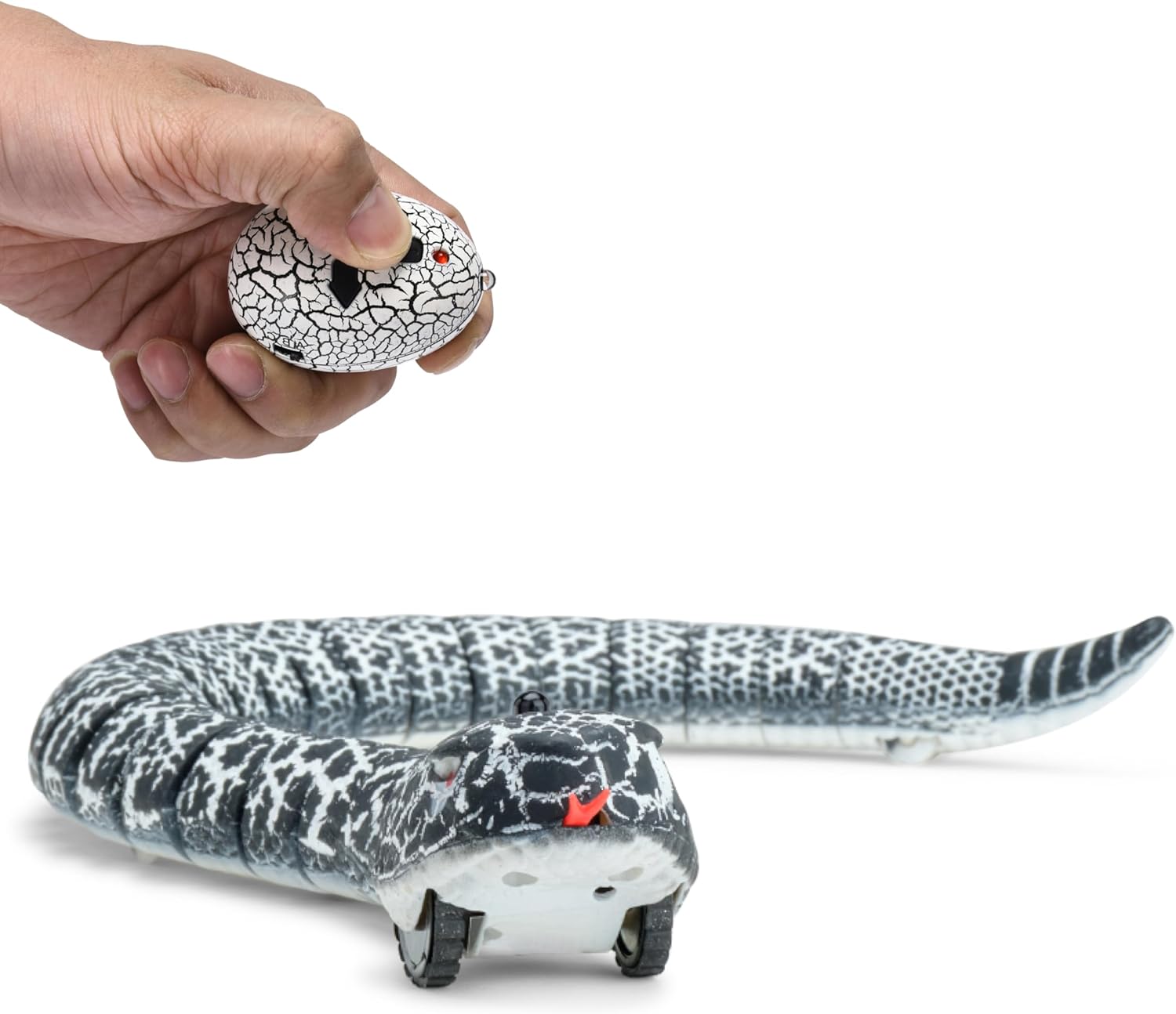 Top Race Remote Control Rattle Snake | Realistic Robot Snake Toy with Infrared Receiver | Rc Animal Prank Toy Perfect for Kids Ages 4+ or for Adult Pranks | Makes a Great Gift