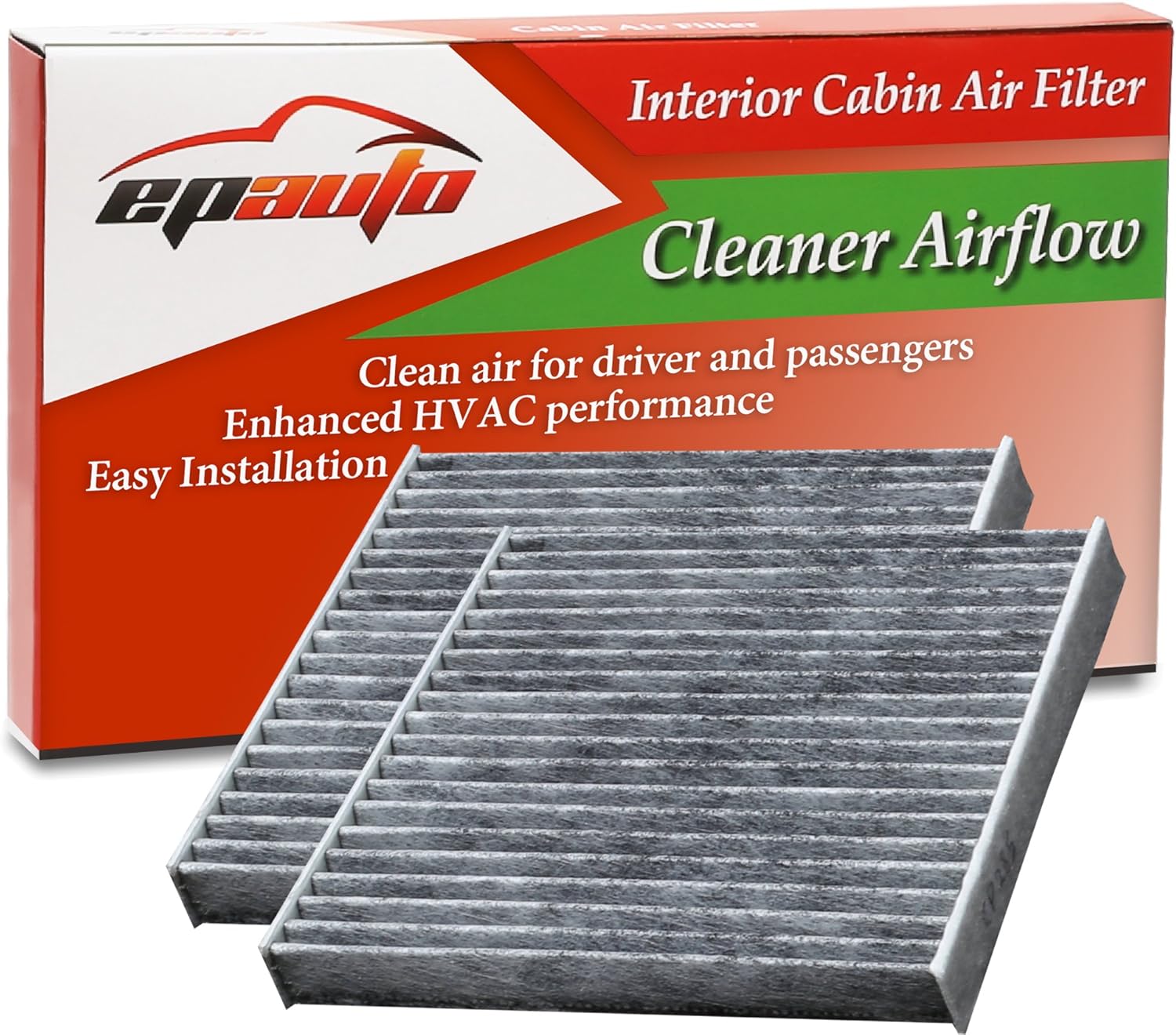 EPAuto CP285 (CF10285) Premium Cabin Air Filter includes Activated Carbon - 2 Pack