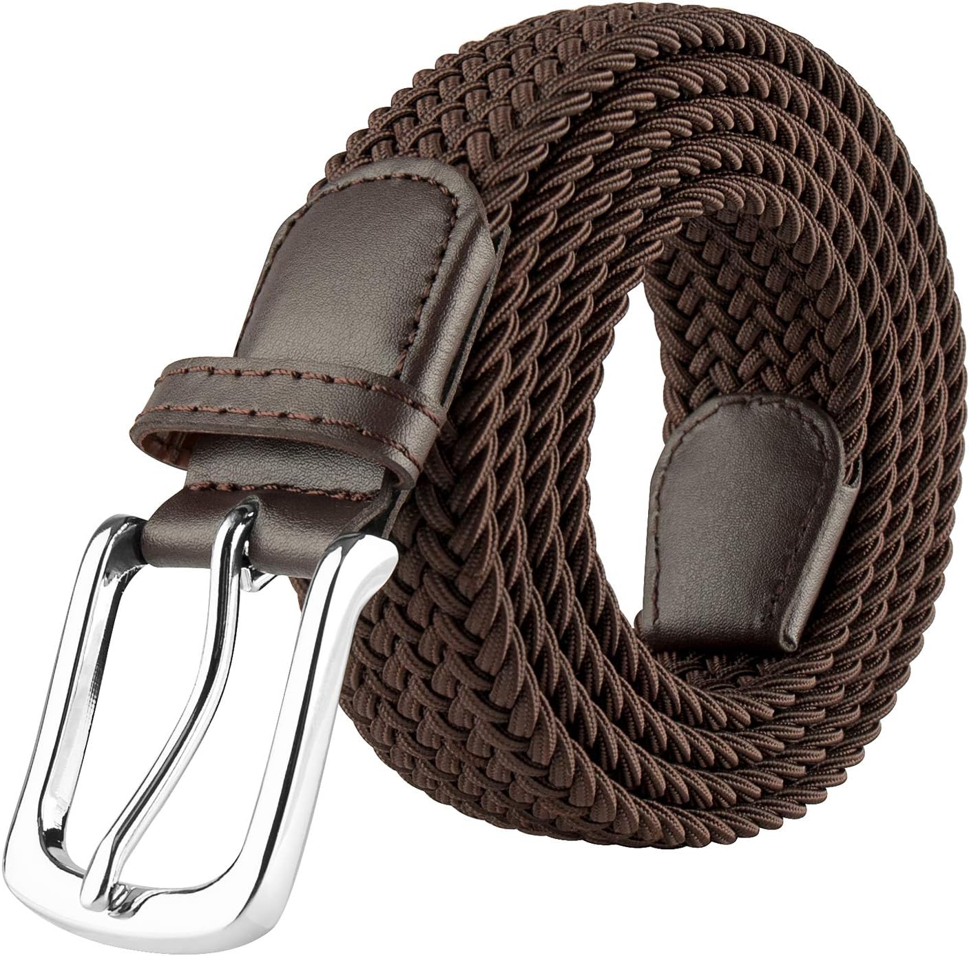 JUKMO Elastic Braided Belt, Stretch Woven Belt in Gift Box