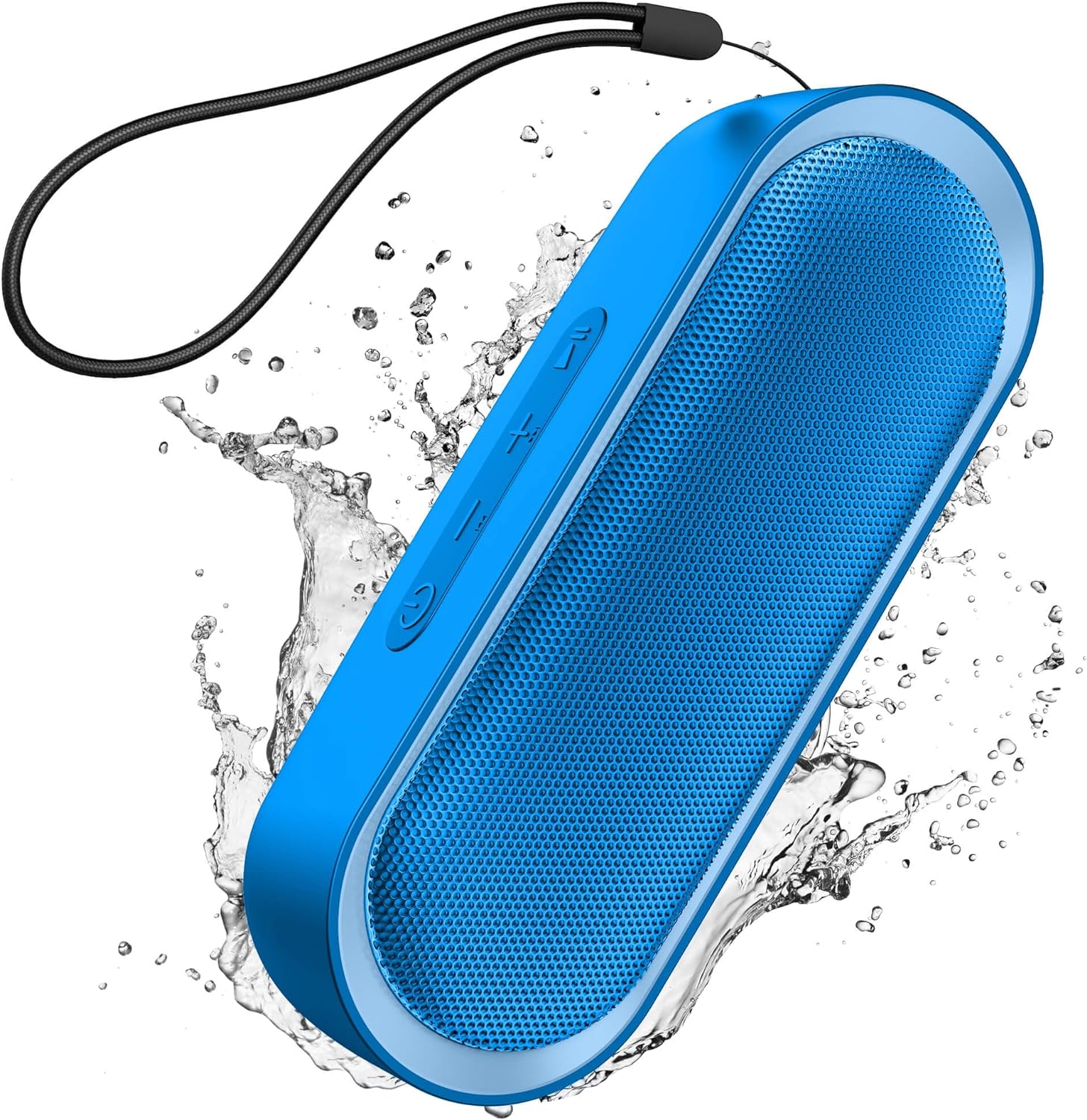 LENRUE Bluetooth Speakers, Waterproof Portable Speakers with TWS, 24 Playtime, Stereo Sound, Wireless for Home Shower Pool Beach Outdoor (Blue)