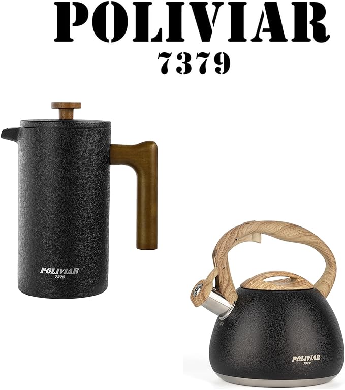 POLIVIAR French Press Coffee Maker & Tea Kettle