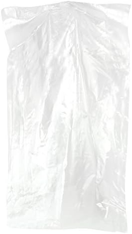 HANGERWORLD 20 Pack Clear Dry Cleaning Plastic Garment Bag - 38inch, 100 Gauge Thick