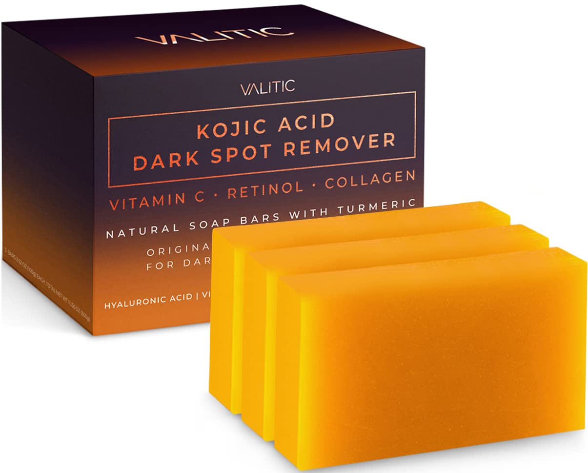 I kid you not this is the best soap purchase of my life. Ill never go back to liquid soap. This bar is amazing. The scent is wonderful, and Im very picky for smells. This leaves my skin feeling tightened and moisturized, while lighting my dark spots. I have used this everywhere and I have seen a significant improvement. The box comes with two soaps and Im still on my first. Very good price and works great. I use on my face as well to help around my lips, it doesnt break me out nor burn.