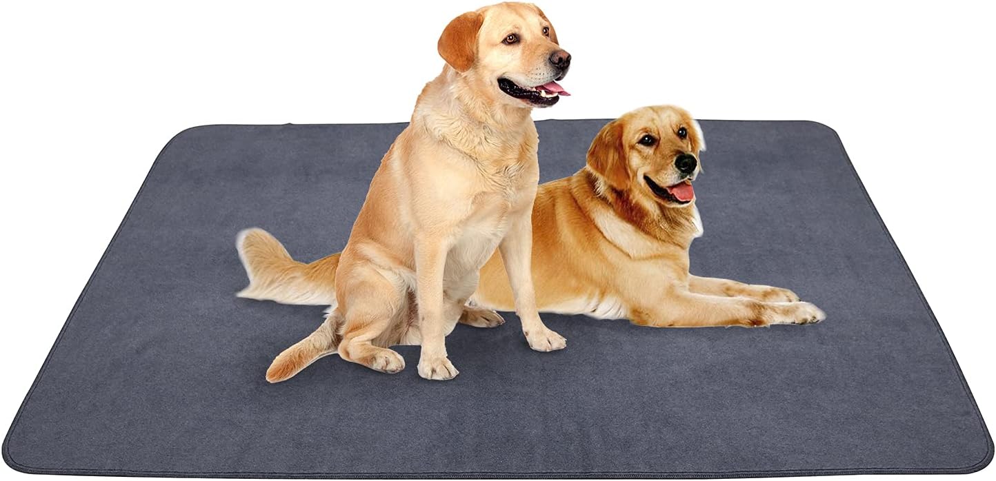 Peepeego Non-Slip Dog Pads Extra Large 72 x 72, Washable Puppy Pads with Fast Absorbent, Reusable, Waterproof for Training, Whelping, Housebreaking, Incontinence, for Playpen