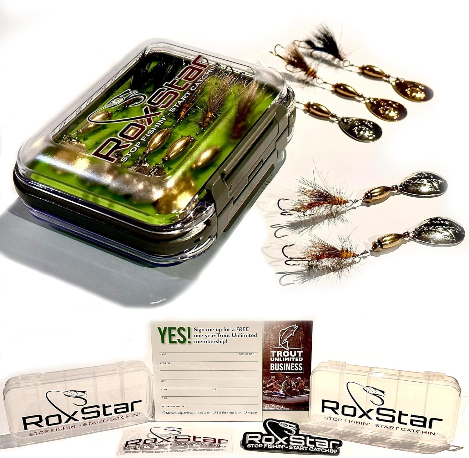 RoxStar Fly Strikers Proven Nationwide to Out-Fish Any Spinner | Hand-Tied in The USA | Most Versatile Fishing Spinner Ever! Trout, Bass, Steelhead | Stop Fishing - Start Catching