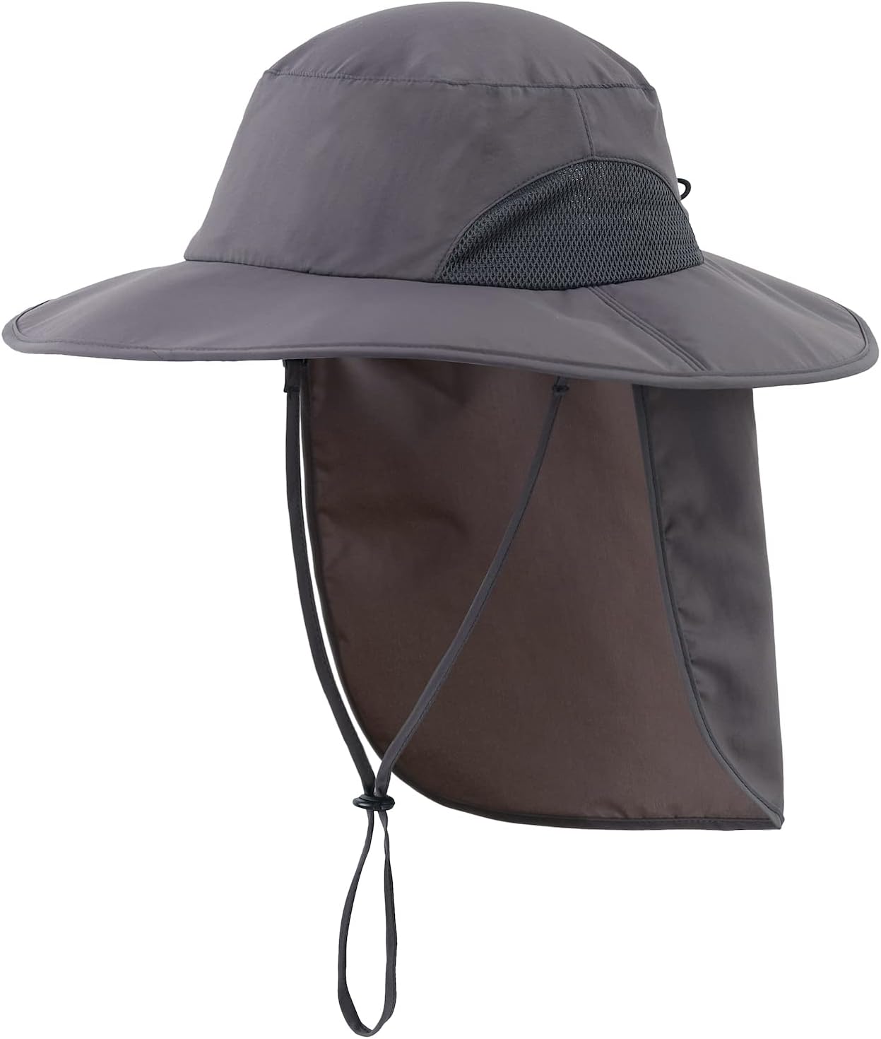 Home Prefer Outdoor Mens UPF50  Sun Hat with Neck Flap Womens UV Protection Hat Wide Brim Safari Fishing Hiking Gardening Hat