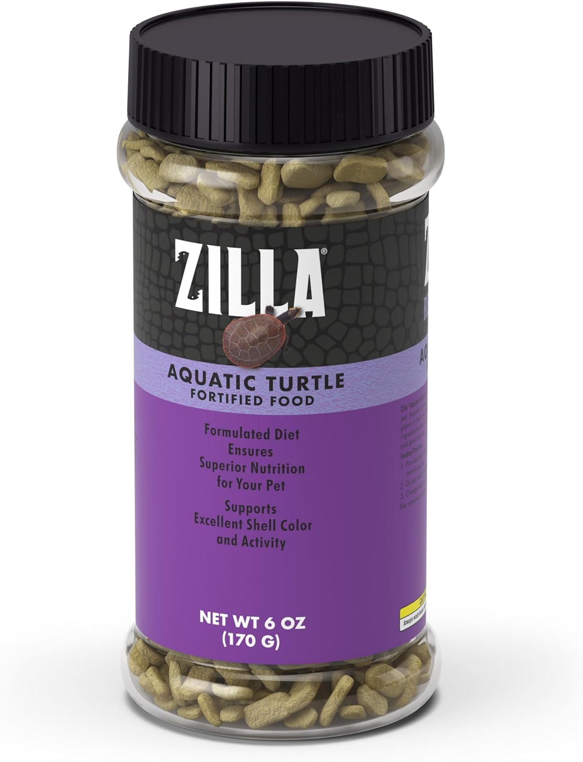 Zilla Aquatic Turtle Extruded Food Pellets 6 Ounces