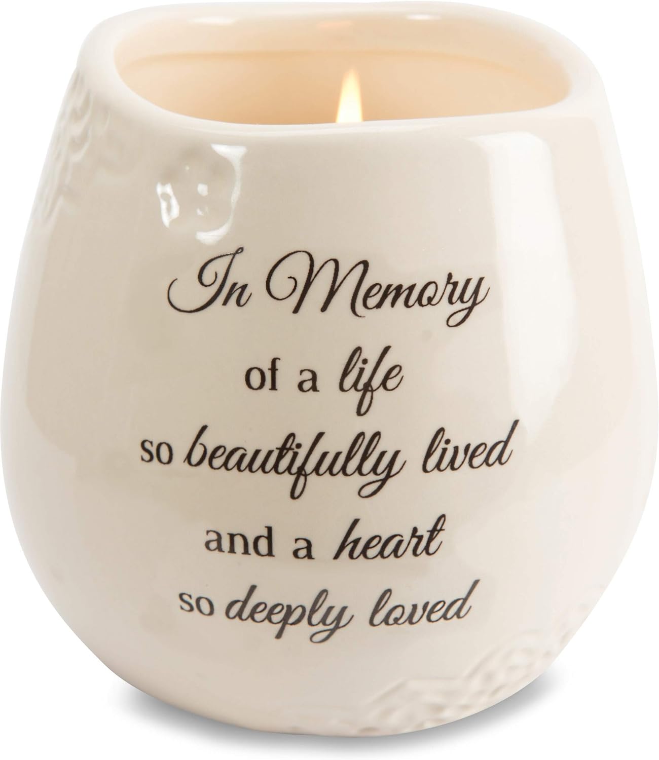 Light Your Way Memorial 19178 in Memory Beautifully Lived Ceramic Soy Wax Candle