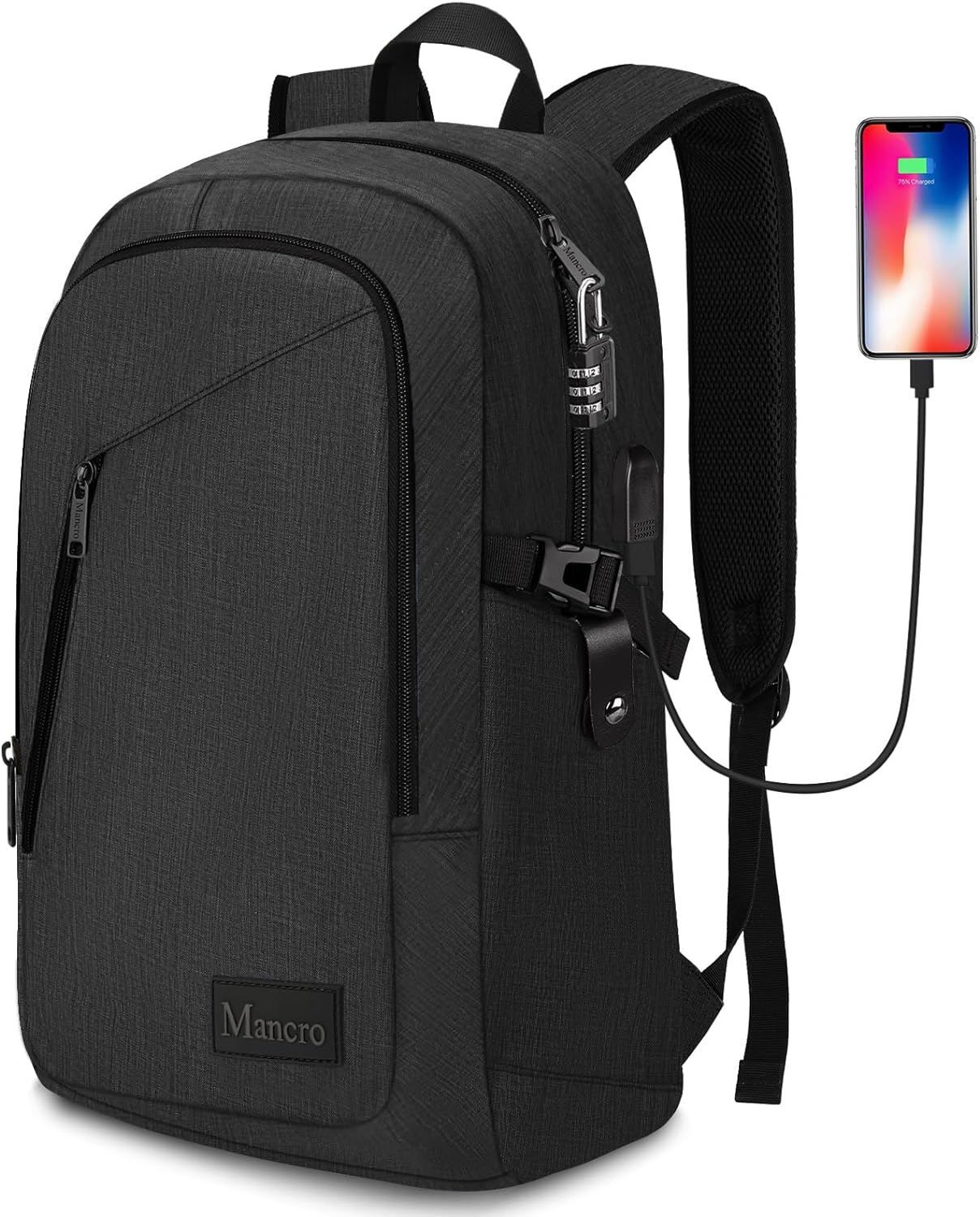 This backpack is terrific. I love it! It' the best I've had in a while. It is light weight and sturdy, not bulky. It is roomy with deep pockets. Perfect for laptop. It has great features such as anti-theft lock, outside pockets for water bottle, a phone charging port, very comfortable strap. Great buy, well worth it