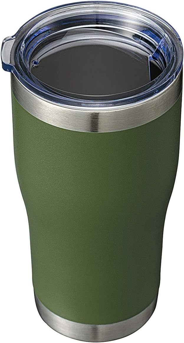 HASLE OUTFITTERS 20 oz Tumbler Bulk, Stainless Steel Tumblers with Lid, Vacuum Insulated Tumbler, Double Wall Powder Coated Cup, coffee mugs, Army Green, 1 Pack