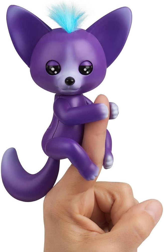 WowWee Fingerlings - Interactive Baby Fox - Sarah (Purple &amp; Blue)