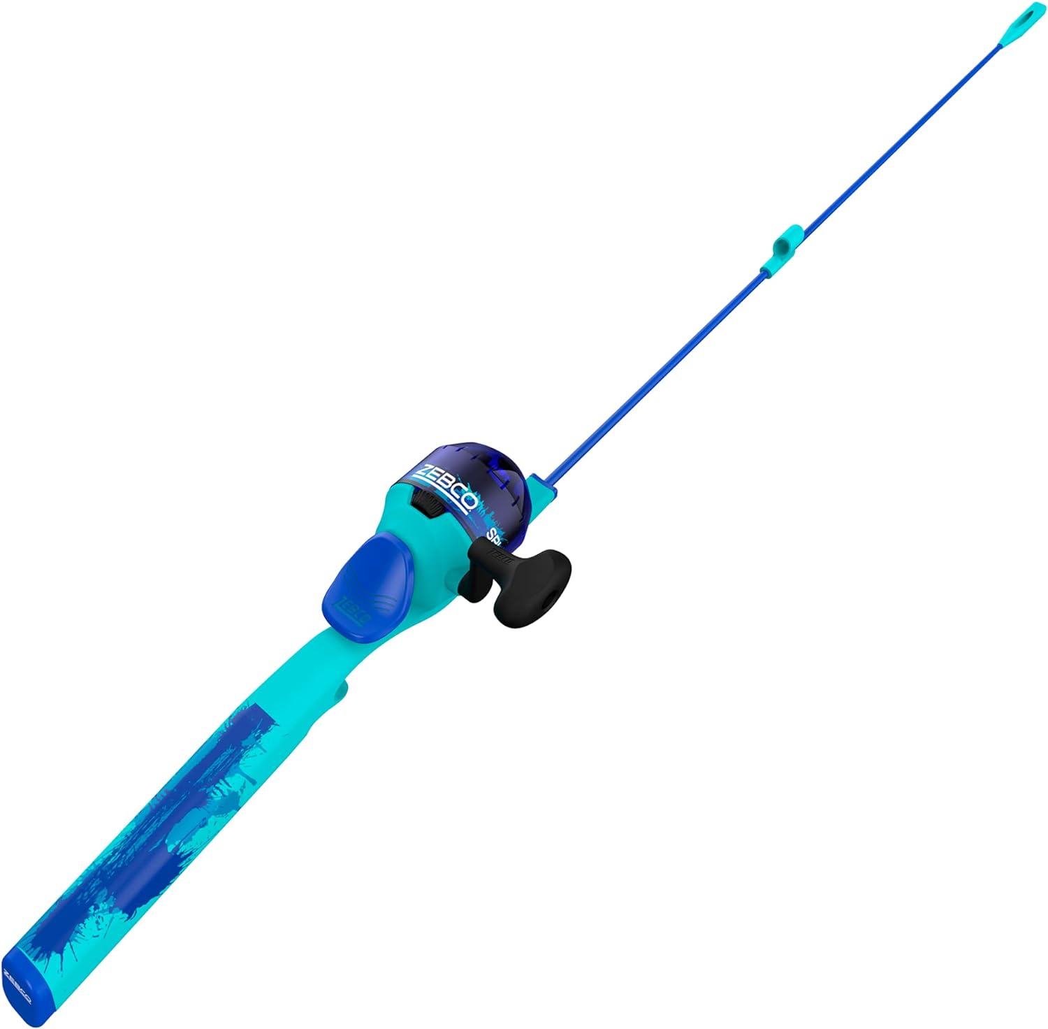 Zebco Splash Kids Spincast Reel and Fishing Rod Combo, 29" Durable Floating Fiberglass Rod with Tangle-Free Design, Oversized Reel Handle Knob, Pre-Spooled with 6-Pound Zebco Fishing Line