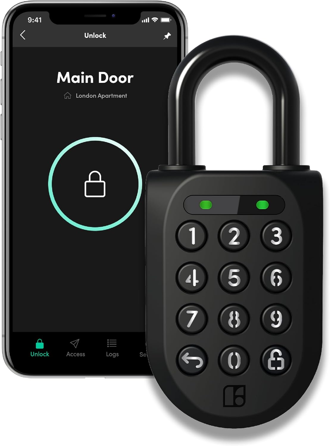 igloohome New Smart Padlock 2 (SP2), The Toughest Smart Padlock  Generate access from anywhere with The mobile app (iOS/Android)  No Wifi Needed, Waterproof & Rechargeable