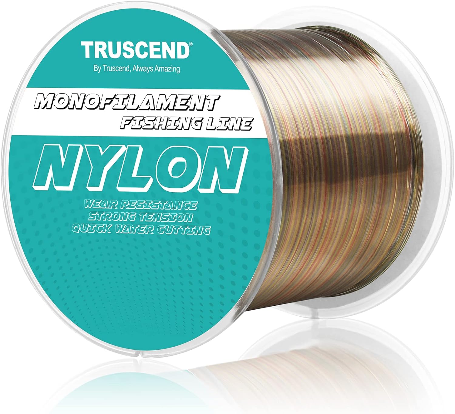 TRUSCEND Monofilament Fishing Line, Clear Fishing Wire, Invisible Clear Nylon String Thread Wire for Crafts Hanging Balloon Garland Decorations, Strong and Abrasion Resistance Mono Line 3lb~42lb