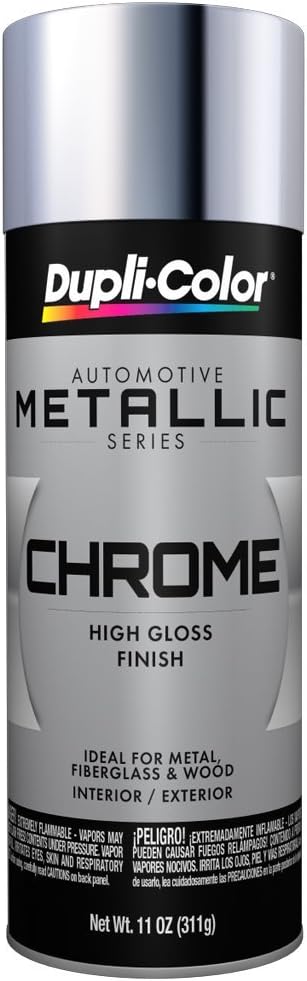 Dupli-Color ECS101007 Instant Enamel Metallic Automotive Paint  Chrome Spray Paint - 11 oz. Aerosol Can