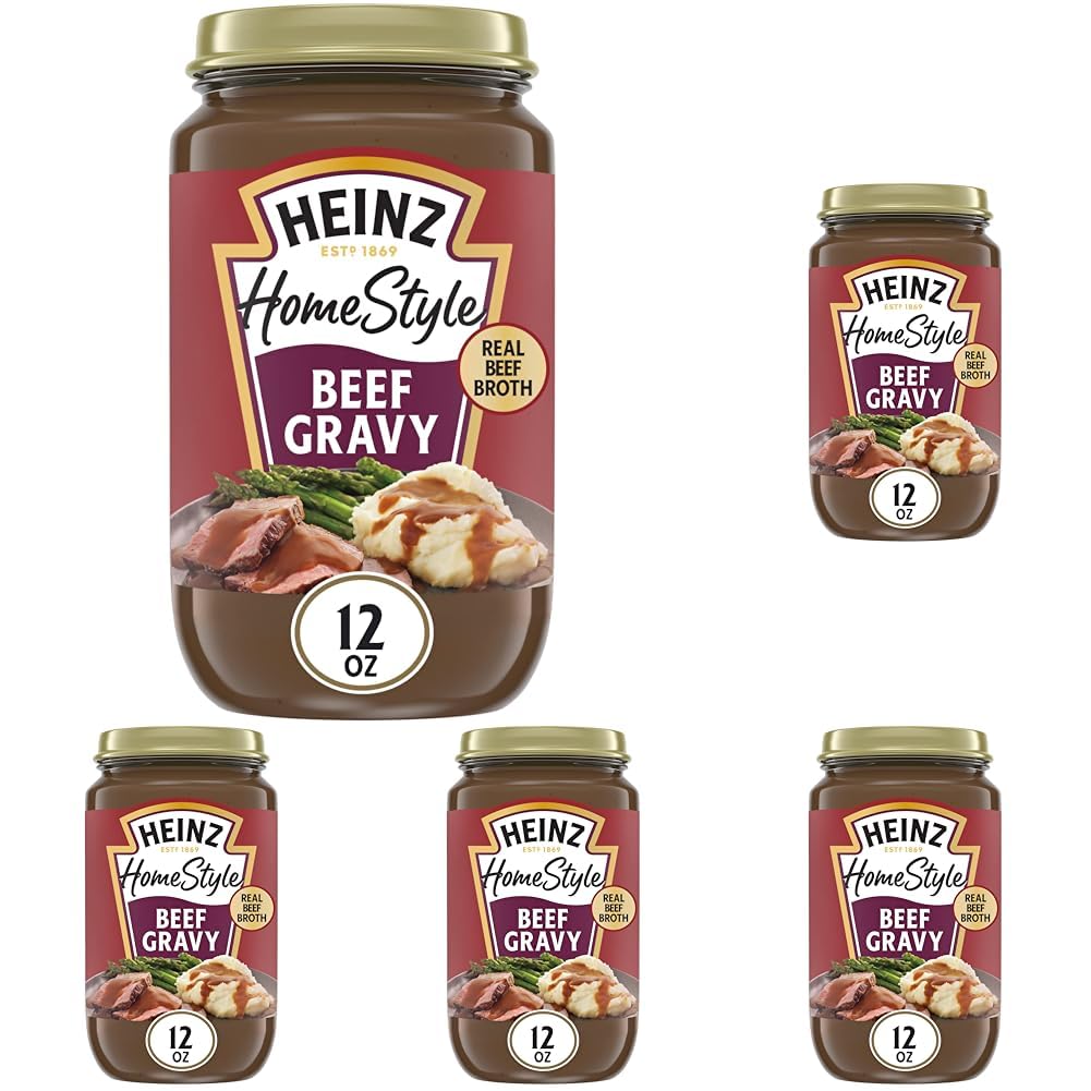 Heinz Homestyle Savory Beef Gravy (12 oz Jar) (Pack of 5)